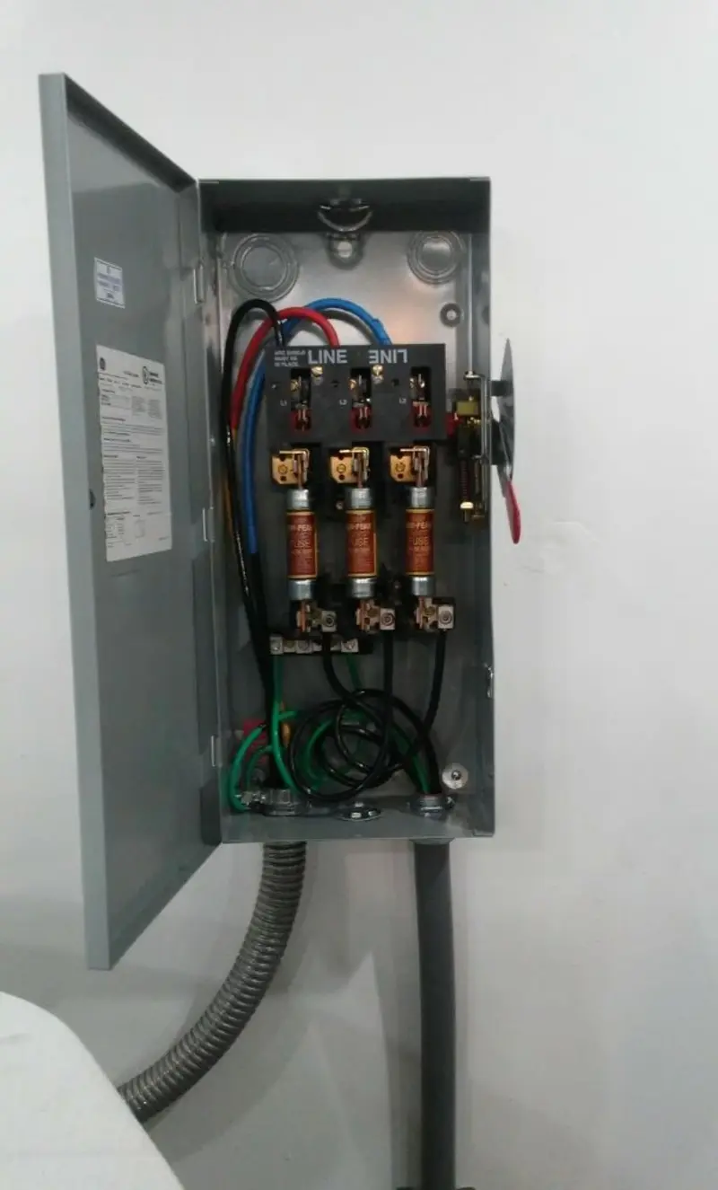 Three-phase disconnect switch installed for Electrical Wiring & Rewiring in Farmville