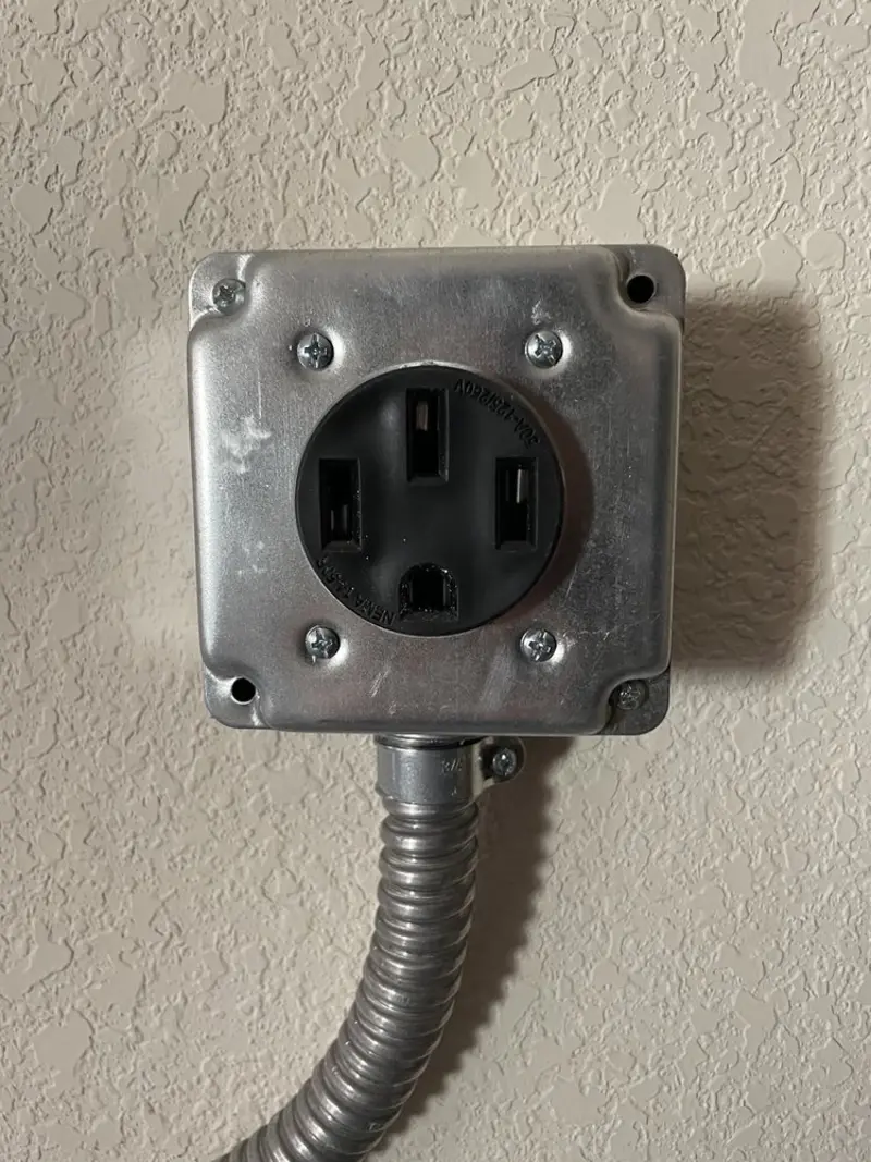 NEMA 14-50 outlet installed for Smart Home Electrical in Farmville